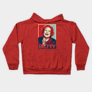 Betty White Pop Art Retro Kids Hoodie